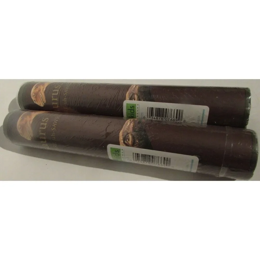 Candice Olson wallpaper border dinosaur print kids room 2 rolls 5yds each new